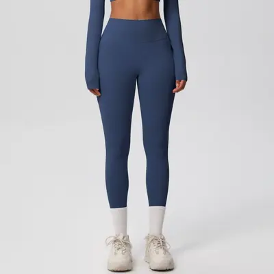 Women's 8-Piece Yoga Set, Double-Sided Brushed, Solid Color, Tight Fit - 9