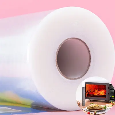 PE food-grade plastic wrap, large roll, heat resistant