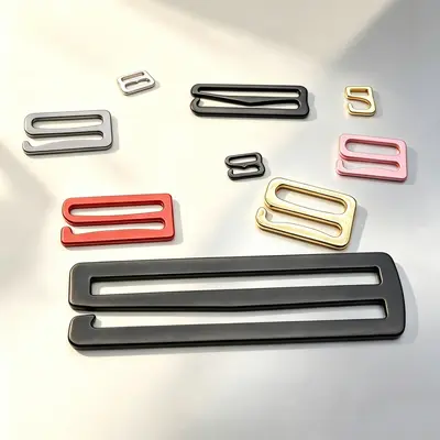 9-Character Buckle, Zinc Alloy Adjuster for Underwear and Bags