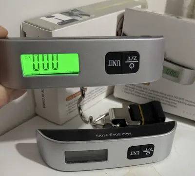 Sınır Ötesi El Tipi Tartı Askı Elektronik Tartı 50KG Taşınabilir Bagaj Tartısı Ev Kullanımı El Tipi Ağırlık Tartısı Kalın Saplı El Tipi Tartı - 7