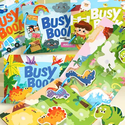 Children's Busy Book, Quiet Book, Early Learning Logic Toy