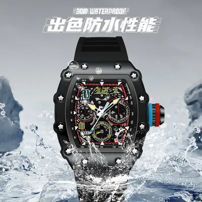 Mechanical men's watch with luminous calendar