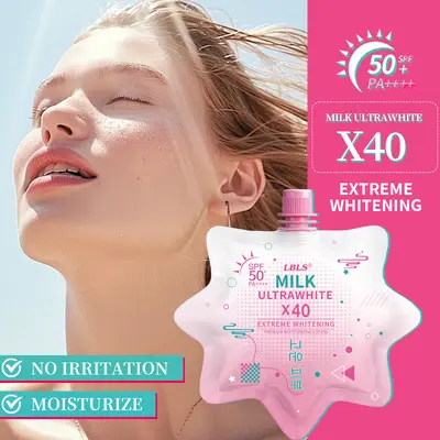 LBLS sunscreen SPF50 pink UV protection hydrating