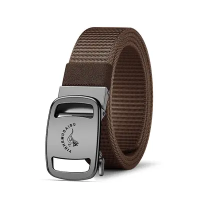 New Tactical Canvas Waist Belt Men's Nylon Pants Belt Woven Durable Leather Belt Automatic Casual Versatile Trouser Belt