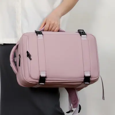 Expandable Business Backpack, Water-Resistant Laptop Bag with Air Cushion Straps - 5
