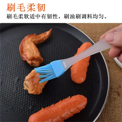 Ambalajlı silikon fırça, sos yağı fırçası, krema fırçası, kek pişirme mutfak silikon fırçası, barbekü barbekü fırçası - 5
