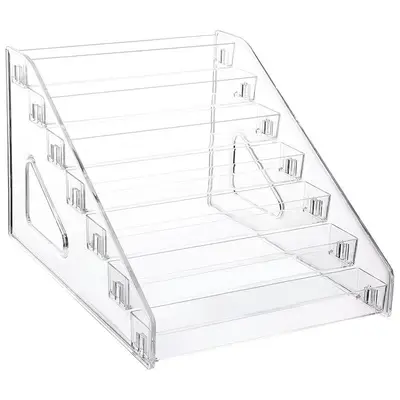 Nail art storage box multi-layer transparent nail polish display rack home daily use lipstick cosmetic nail polish glue storage shelf - 6