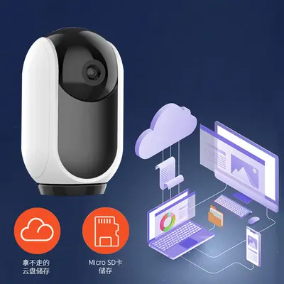 1080P WiFi Dönen Kamera Ses Interkom - 4