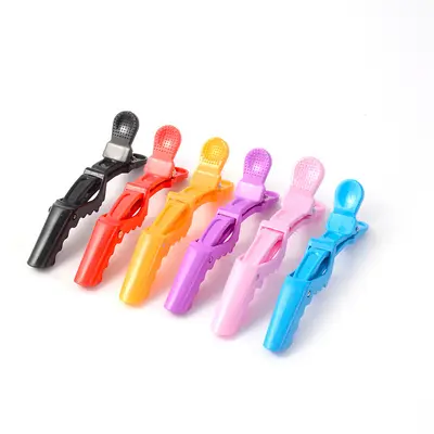 Krokodil-Haarclips Haarspangen mit Logo individuell gestaltbar Haarforming-Clips Friseur Haarwerkzeuge Trennclips Grenzüberschreitend