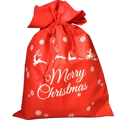 Non-Woven Drawstring Wedding Candy Bag, Logo Printed