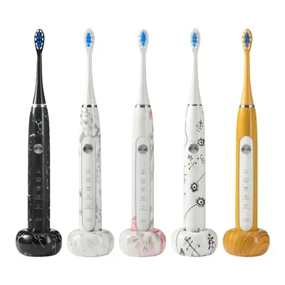 Magnetic Levitation Sonic Electric Toothbrush, Smart Sensor, Marble Design