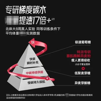 FoYes曾肌粉乳清蛋白粉瘦人瘦子专用曾重曾肌健身男女 正品代发