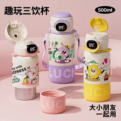 316 Stainless Steel Smart Temperature Display Thermos Cup for Kids