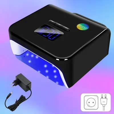 Sınır ötesi yeni ürün 220W tırnak jeli kürleme lambası kablosuz güç depolama tırnak fototerapi makinesi led tırnak pişirme lambası kurutma - 7