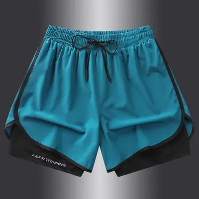 Herren-Sportshorts, Sommer, atmungsaktiv, schnelltrocknend, elastisch - 13