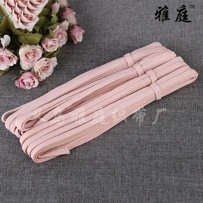 Einfarbiges flaches elastisches Band mit gebranntem Finish - 6