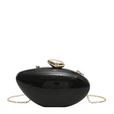 Französische Eierbox-Clutch aus Acryl, glänzend - 12