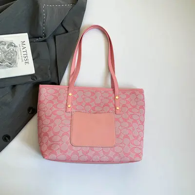 Classic Zipper Tote Bag, Daily Commute Shoulder Handbag, Large Capacity, Multiple Colors Available - 10
