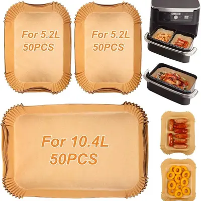 Sınır ötesi fritöz özel kağıdı Tek kullanımlık fritöz kağıdı Çift hazneli fritöz kağıtları stokta - 7