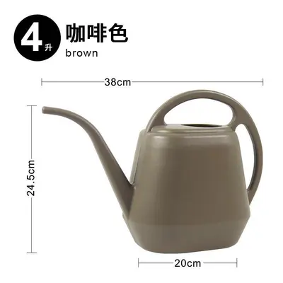 Long Spout Plastic Watering Can, 4 Liter, for Garden and Flowers - 11