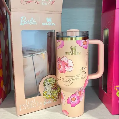 Stanley tarzı Aşk Bahçesi termos bardak, 40 oz baskılı - 13