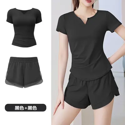 2025年春夏季新款瑜伽套装透气跑步健身运动训练瑜伽服女