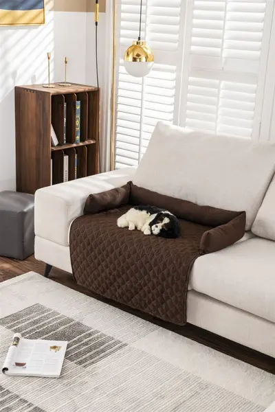 Ultrasonic Cotton Dog and Cat Bed, Car Rear Seat Pet Mat - 8