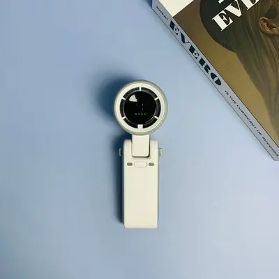 N607 El Tipi Turbo Fan Dijital Göstergeli USB Şarjlı Boyun Askılı Mini - 7