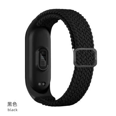 Adjustable Woven Strap for Xiaomi Band 11/9/8, TPU Frame - 12