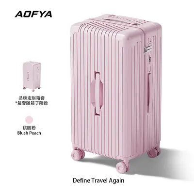Large capacity PC luggage, 26 inch high quality travel bag for women, burst-resistant zippered 24 inch wheeled bag, coded lock luggage for men. - 9