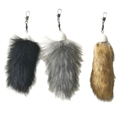 Imitation Rabbit Fur Cat Toy Refills with Small Tail - 6