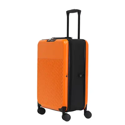 Foldable Trolley Suitcase with Spinner Wheels and Combination Lock - 9