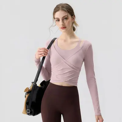 Women's Yoga and Pilates Set with Mesh Cover-Up, 2026 - 8