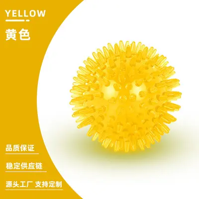 TPR Dog Toy Ball with Squeaker and Spikes, Chew-Resistant - 8