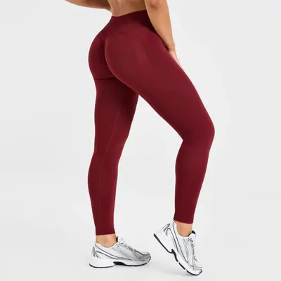 Seamless Peach Hip Yoga Leggings, Tummy Control Butt-Lifting Quick-Dry Running Pants for W