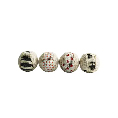 Sisal Ball Cat Toy with Squeaker, Chasing Ball - 5