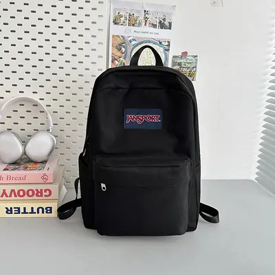 Crossborder Schulrucksack für Schüler und Studenten, Einfarbig, Minimalistisches Design, Leicht und bequem, Lässiger Doppelschulter-Rucksack, Vielseitig kombinierbar, Modisch, Eleganter Rucksack mit hohem Design-Wert - 7