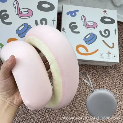 Adjustable Spiral Travel Pillow U-Shaped Transformable - 9