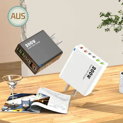 2025 sınır ötesi yeni cep telefonu şarj cihazı seti masaüstü çok fonksiyonlu adaptör Avrupa, Amerika ve İngiltere çoklu bağlantı noktalı şarj cihazı - 13