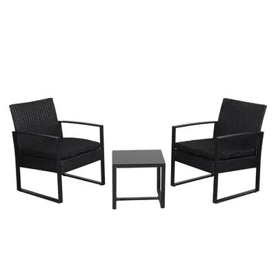 Modern PE Rattan Outdoor Table, Chair and Sofa Set for Courtyard and Balcony - 8