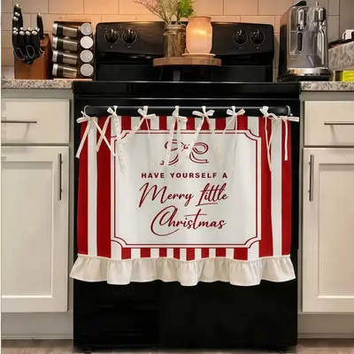 Mutfak Önlüğü ve Fırın Kılıfı Perde, Sonbahar ve Noel Dekorasyonu - 6