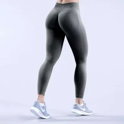 Seamless Workout Leggings with Waist Shaping and Butt Lifting Yoga Pants - 12