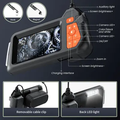 4.3 Inch Endoscope High Resolution Industrial Camera