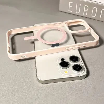 Transparent Magnetic Silicone Case for iPhone 18 Pro Max, Drop-Resistant - 10