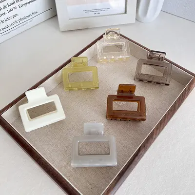 Large Square Hair Clip for Thick Hair, Bun Clip