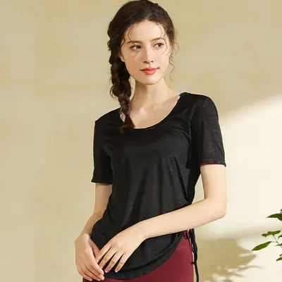 Women's Loose Yoga Cover-Up Top, Breathable, Sweat-Wicking, Lightweight