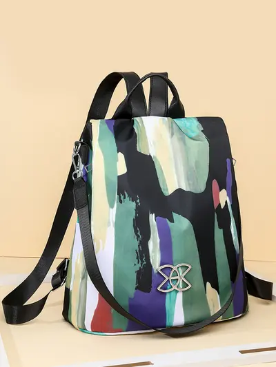 Hochwertiger Oxford-Stoff Rucksack für Damen 2024 neu leicht diebstahlsicher tägliche Reisetasche stilvoller Damen-Rucksack - 4