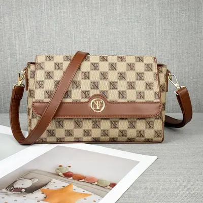 Damen-Handtasche mit Struktur, koreanischer Stil, Umhängetasche - 9
