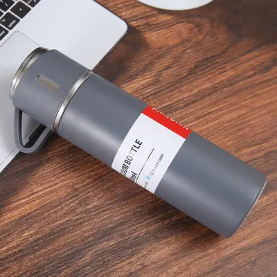 Thermosbecher-Geschenkset 304 Edelstahl mit 3 Deckeln - 8