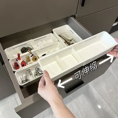Extendable drawer organizer box, underwear and sock storage - 4